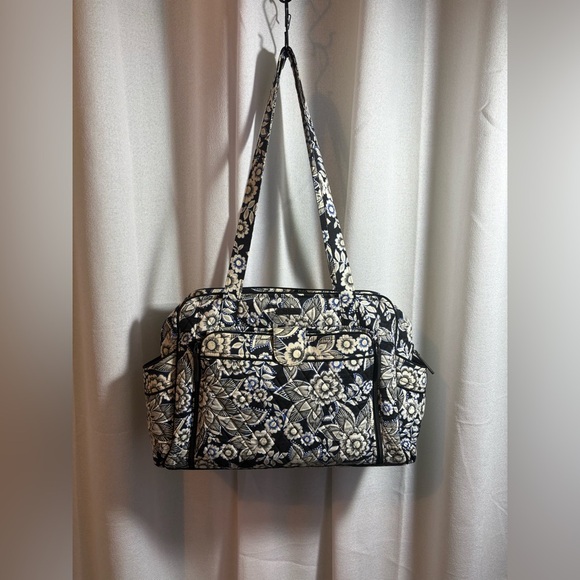 Vera Bradley Stroll Around Diaper Baby Bag in‎ Snow Lotus - Picture 1 of 12